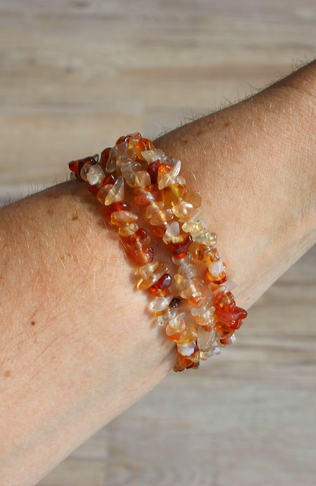 Carnelian Chip Bracelet